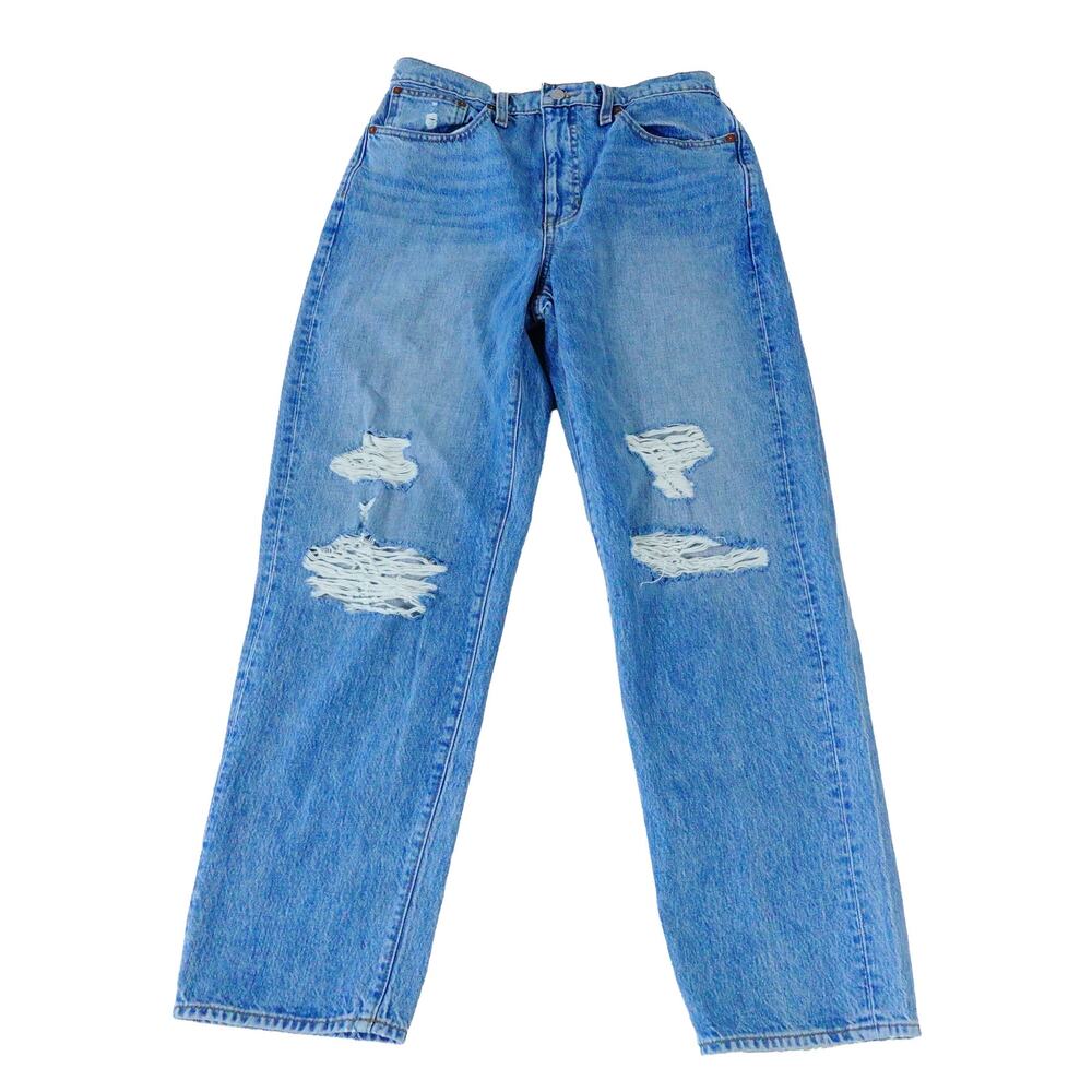 Madewell Y2K The Dad Destressed Blue Denium Jean Women's Size 26 NWT NEW